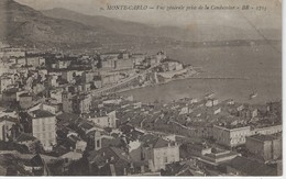 MONACO - MONTE CARLO - Vue Generale Prise De La Condamine ( Timbre Principaute De Monaco Louis II Au Verso ) - La Condamine