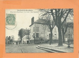 CPA - Nanteuil Le Haudouin  - Place De La République - La Poste - Rue Gambetta - Nanteuil-le-Haudouin