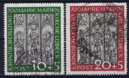 Bundespost: Mi 139 - 140 Obl./Gestempelt/used    1951 Marienkirche - Used Stamps