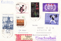 1967, Verschiedene Marken, REC, Stempel "Tauschkontrollstelle Bezirk Karl - Marx - Stadt", Echt Gelaufen - Privatumschläge - Gebraucht