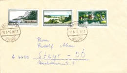 1966, DDR, Natur- Und Landschaftsschutzgebiete - Kompletter Satz, 2 Kuverts - Private Covers - Used