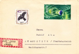 1964, DDR, "Internationales Jahr Der Ruhigen Sonne", REC,  Echt Gelaufen, Stempel "Tausch - Kontrollstelle" - Privatumschläge - Gebraucht