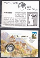 Muntbrief Van Liechtenstein Met Stempel Vaduz Furstentum Liechtenstein 21/05/92 - Covers & Documents