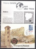 Muntbrief Van Principat D'Andorra 5 Mayo 1988 - Briefe U. Dokumente