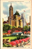 New York Fifth Avenue Hotels Near Plaza In Central Park 1947 - Central Park