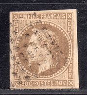 Colonie Française  N° 9 (Variété, Belle Cassure Du Filet Sur N De FRANCAIS)  Avec Oblitération D'Epoque  TTB - Napoleone III