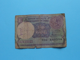 1 ( One ) RUPEE : 95C 860594 ( Reserve Bank Of India ) ! - India