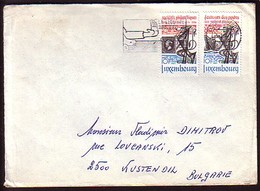 LUXEMBOURG - 1984 - Timbres Commemoretive - P.covert Voyage Luxembourg - Bulgaria - Briefe U. Dokumente