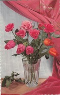 Anniversaire : Heureux Anniversaire : Fleurs Dans Un Vase - Roses - Rouge ( Illustrateur à Définir ) Glaçée - Geburtstag