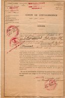 VP14.875 - MILITARIA - Hôpital De PERIGUEUX 1917 - Congé De Convalescence FROUSSARD Médecin à LA BOURBOULE - Documentos