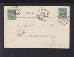 CP Mustapha Alger 1898 Pour L'Allemagne - Otros & Sin Clasificación