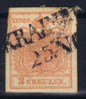 Austria: Mi 3 Cancel Kraïnburg - Used Stamps