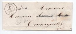 1847 - LETTRE Avec CURSIVE LE BROC & TYPE 14 De VENCE (ALPES MARITIMES / VAR) - 1801-1848: Precursors XIX