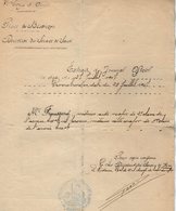 VP14.884 - MILITARIA - BESANCON 1907 - Lettre De La Direction Du Service De Santé Relative Au Soldat FROUSSARD Médecin - Documenti