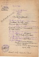 VP14.891 - MILITARIA - EPINAL 1914 - Ordre De Service Concernant Mr FROUSSARD Médecin Aide - Major à PARIS - Documents