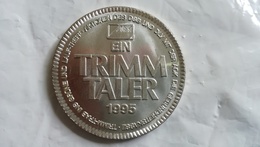 1995 AOK TRIMM TALER GERMANY COIN MEDAL TOKEN THALER Health Insurance Deutschland Phil Rein C Han Rh - Autres & Non Classés