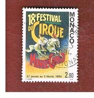 MONACO   -  SG 2168  - 1994  INT. CIRCUS FESTIVAL: POSTER  -   USED - Usados