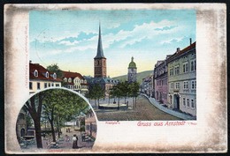 A5197 - Litho Arnstadt Gruß Aus - Riedplatz Eremitage - Mehner & Maas Leipzig - Arnstadt