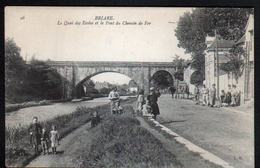 45, Briare, Le Quai Des Ecoles Et Le Pont Du Chemin De Fer - Briare