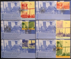 Nations Unies FDC - Premier Jour - Lot De 6 FDC - Thématique Anniversaire - 2000 - Verzamelingen & Reeksen