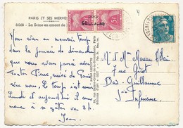 Lot 10 Cartes Postales, Toutes Taxées Type Gerbes, Valeurs En Anciens Francs, Tous états - 1859-1959 Cartas & Documentos