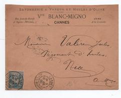 1900 - ENVELOPPE COMMERCIALE De CANNES (ALPES MARITIMES) - 1877-1920: Semi Modern Period