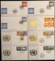 Nations Unies FDC - Premier Jour - Lot De 8 FDC - Thématique ONU - 2009 à 2011 - Lots & Serien