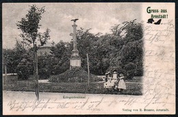 C4822 - Litho ?? Arnstadt Gruß Aus - Kriegerdenkmal Denkmal - R. Braune - Arnstadt