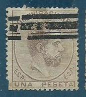 Timbre Espagne Roi King Amadeo 1 Peseta 1872 - Used Stamps