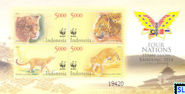Indonesia Stamps 2014, WWF, Leopard, MS - Indonesia