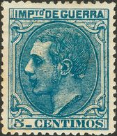 *NE4. 1879. 5 Cts Azul (bien Centrado Y Color Intenso). NO EMITIDO. MAGNIFICO. - Other & Unclassified