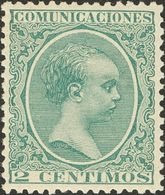 *213. 1889. 2 Cts Verde. PIEZA DE LUJO. - Other & Unclassified