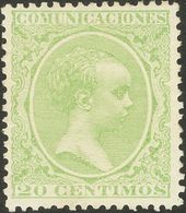 *220. 1889. 20 Cts Verde. MAGNIFICO. Edifil 2011: 51 Euros - Other & Unclassified