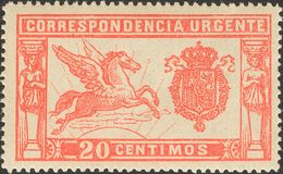 **256. 1901. 20 Cts Rojo. Excepcional Centraje. PIEZA DE LUJO. Edifil 2019: +120 Euros - Otros & Sin Clasificación