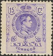 *270. 1909. 15 Cts Violeta. Grandes Márgenes. PIEZA DE LUJO. - Otros & Sin Clasificación