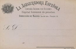 (*). (1910ca). Tarjeta Postal (sin Utilizar) De La Casa Comercial "La Aseguradora Española". MAGNIFICA. - Autres & Non Classés