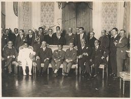 1926. Fotografía De época De La "Recepción Oficial" En Buenos Aires A Los Tripulantes Del Avión "Plus Ultra" Con La Firm - Other & Unclassified