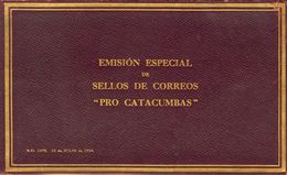 *418C. 1928. Carnet Completo Con La Serie Completa Pro Catacumbas Con Las Sobrecargas De TOLEDO Y SANTIAGO. MAGNIFICO Y  - Other & Unclassified