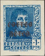 **845/46hccs. 1938. Serie Completa (el 50 Cts Punto Propio Del Papel). CAMBIO DE COLOR EN LA SOBRECARGA Y SIN DENTAR. MA - Other & Unclassified