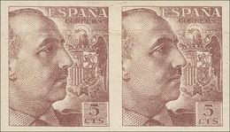 *919s(2), 920s(2). 1940. 5 Cts Castaño Lila, Pareja Y 10 Cts Naranja, Pareja (doblez Horizontal En Ambas Parejas). SIN D - Other & Unclassified