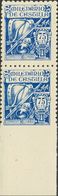 **979, 979smz. 1944. 75 Cts Azul, Pareja. Un Sello SIN DENTAR EL MARGEN INFERIOR. MAGNIFICA Y RARA. Edifil 2015: ++282 E - Other & Unclassified