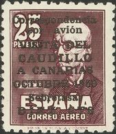 **1090. 1951. CAUDILLO A CANARIAS CON NUMERO. Muy Bien Centrado. MAGNIFICO. Cert. CEM. Edifil 2018: 1.060 Euros - Other & Unclassified