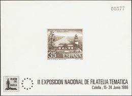 **9P. 1986. Prueba De Lujo. FILATEM 86. CALELLA. MAGNIFICA. Edifil 2018: 1.200 Euros - Otros & Sin Clasificación