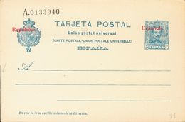 (*)EP63. 1931. 25 Cts Azul Sobre Tarjeta Entero Postal. MAGNIFICA. Edifil 2018: 89 Euros - Otros & Sin Clasificación