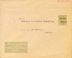 Sobre . 1931. 2 Cts Verde Oliva Sobre Entero Postal Privado M.ARTEMAN. (con Dirección Sin Circular). BONITO Y MUY RARO,  - Altri & Non Classificati