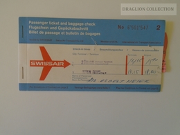 ZA140.5 SUISSE / SCHWEIZ / SWITZERLAND // SWISSAIR, 1959, Passenger Ticket, ZÜRICH - WIEN - Europe