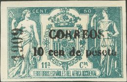 (*)50H. 1909. 10 Cts Sobre 50 Cts Verde. MAGNIFICO. Edifil 2013: 40 Euros - Other & Unclassified