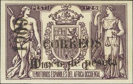 *50J. 1909. 10 Cts Sobre 1'25 Pts Violeta. MAGNIFICO. Edifil 2018: 61 Euros - Autres & Non Classés