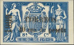 *50L. 1909. 10 Cts Sobre 2'50 Pts Azul. MAGNIFICO. Edifil 2018: 245 Euros - Otros & Sin Clasificación