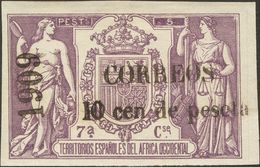 *50M. 1909. 10 Cts Sobre 5 Pts Violeta. MAGNIFICO. Edifil 2018: 270 Euros - Other & Unclassified